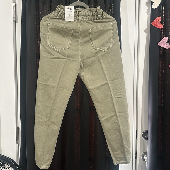 NWT Zara Baggy Fit Ankle Pants - Picture 2 of 2